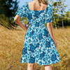 Hibiscus Print Dress Y2K