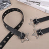 Black Y2K Star Belt