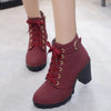 Y2K Leather Lace Up Boots