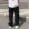 Embroidery Skull Cargo Pants