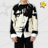 Face Print Sweater Y2K