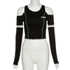 Long Sleeve Crop Top Y2K