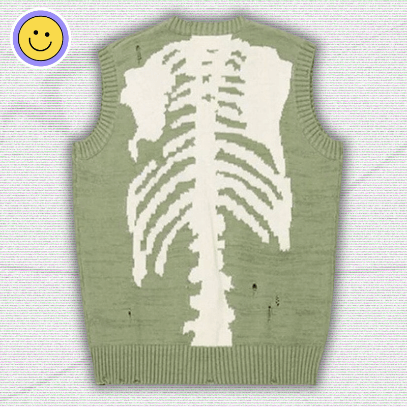 Skeleton Sweater Y2K