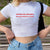 Vintage Tee Y2K Crop Top