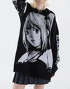 Y2K Anime Graphic Sweater