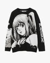 Y2K Anime Graphic Sweater