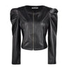Y2K Black Leather Fall Jacket