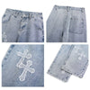 Y2K Blue Jeans Cross