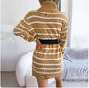 Y2K Cyber Dresses Y2K Bodycon Sweater Dress