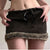 Y2K Brown Knit Mini Skirt