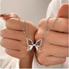 Y2K Cyber Necklaces Silver Y2K Butterfly Necklace