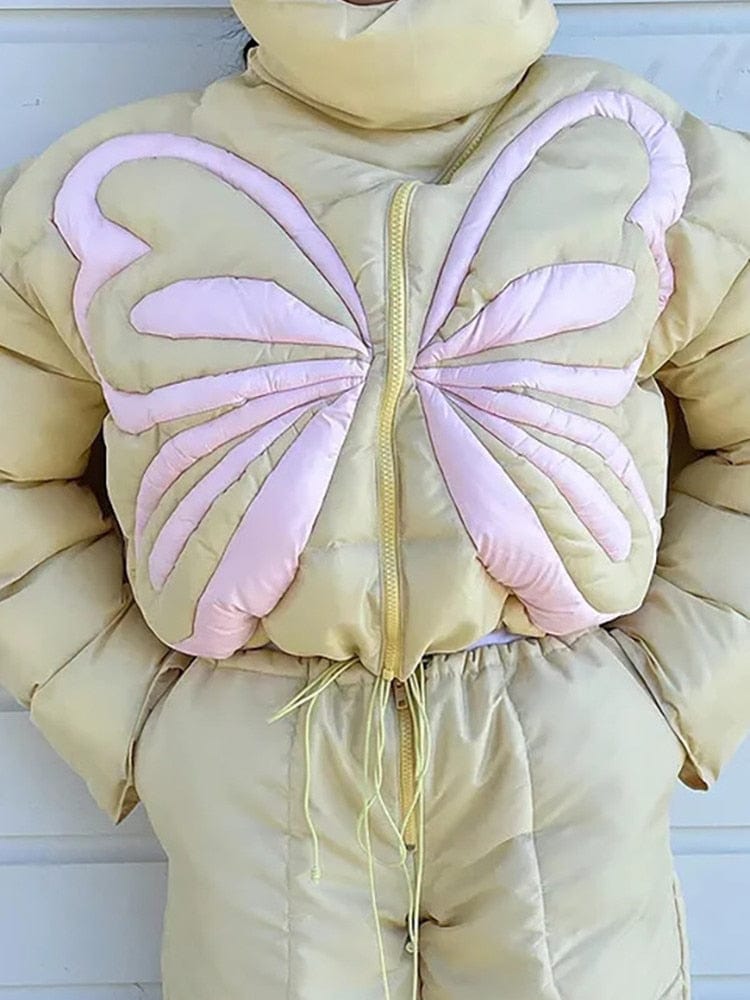 butterfly puffa jacket