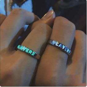 Y2K Couple Rings Set