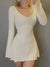 Y2K Cream Mini Dress