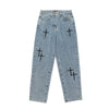 Y2K Cross Aesthetic Jeans