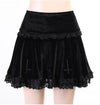 Y2K Cyber Skirt S Y2K Cross Black Skirt