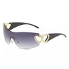 Y2K Diamond Heart Glasses