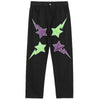 Y2K Cyber Pants 1 / S Y2K Embroidered Jeans