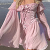 Y2K Fairy Pink Mini Dress