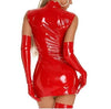 Y2K Cyber Dresses Y2K Faux Leather Dress