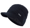 Y2K Cyber Hats Black Y2K Fur Lined Beanie