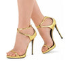 Y2K Gold High Heels