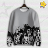 Y2K Gothic Flame Skeleton Sweater