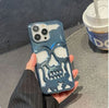 Y2K Gothic Skull iPhone Case