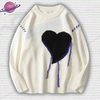 Y2K Heart Knit Sweater