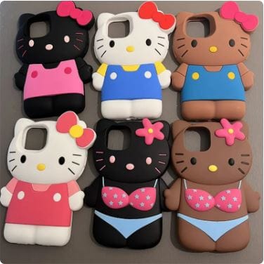 Y2K Hello Kitty Silicone Phone Case