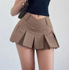 Y2K Cyber Skirt Brown / XS Y2K High Waist Micro Skirts