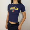 Y2k Italia Baby Tee