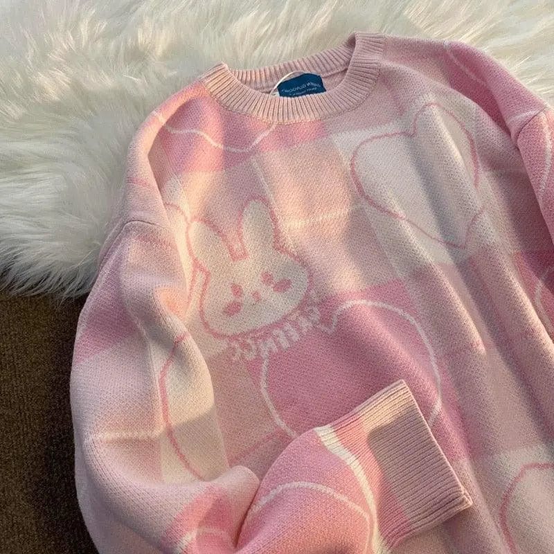 Y2K Cyber Shirts & Tops Baby Pink / M Y2K Kawaii Oversized Sweater