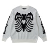 Y2K Knitted Skull Sweater