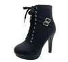 Y2K Cyber Boots Black / 35 Y2K Lace Up Ankle Boots