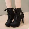 Y2K Lace Up Ankle Boots