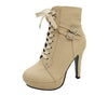 Y2K Lace Up Ankle Boots