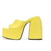 Y2K Cyber Heels Yellow / 35 Y2K Leather Beach Sandals