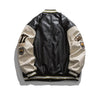 Y2K Leather Varsity Jacket