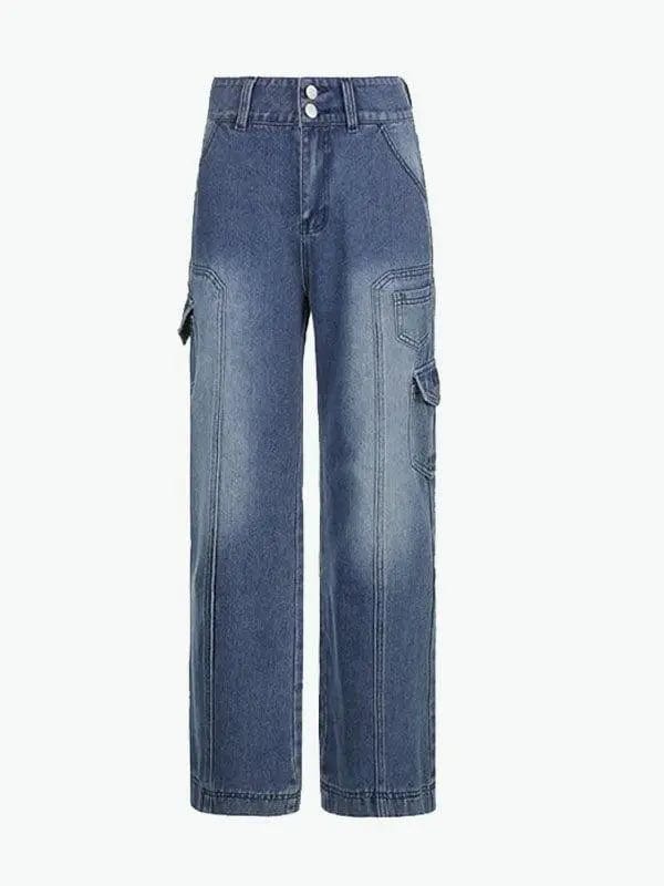 Y2K Jean Large Taille Haute