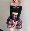 Y2K Cyber Skirt Y2K Lolita Cake Mini Skirts