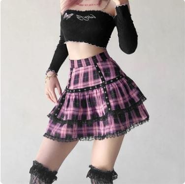 Y2K Lolita Cake Mini Skirts