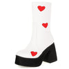 Y2K Love Heart Boots