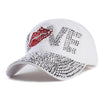 Y2K Love Rhinestone Hat