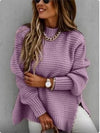 Y2K Cyber sweater Purple / S Y2K Mock Neck Knitted Sweater
