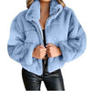 Y2K Cyber Coats & Jackets Blue / S Y2K Overcoat Plush Jacket