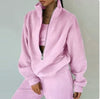 Y2K Cyber Outfit Sets Pink / S Y2K Oversized Zipper Tracksuit