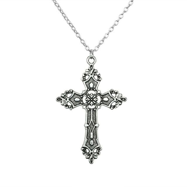 Y2K Pendant Cross Necklace