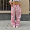 Y2K Pink Parachute Pants