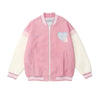 Y2K Pink Varsity Jacket